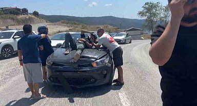 Yalova'da motosikletle otomobil çarpıştı: 1 yaralı