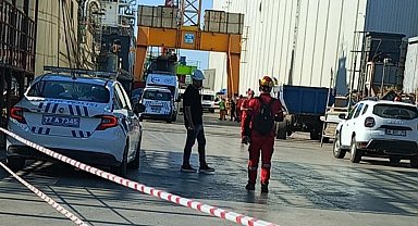 Yalova'da tersanede üzerine vinç düşen işçi hayatını kaybetti