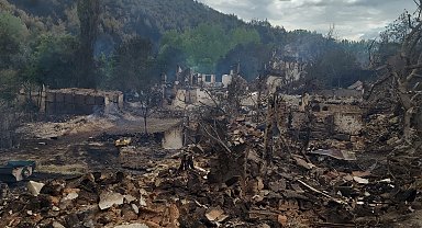 Yangın bölgelerinde hasar tespitler başladı... İşte ilk tespitler