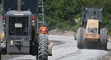 Yarmasu'da 8 kilometrelik yol sathi asfaltla yenilendi