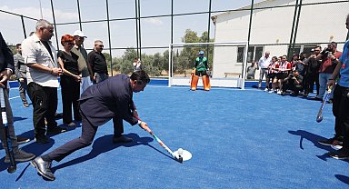 Yatağan'a çim hokeyi sahası açıldı