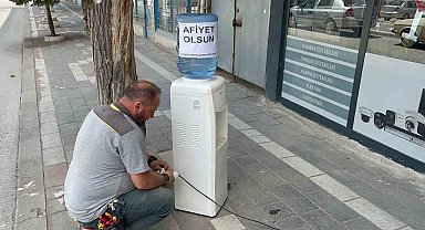 Yerköy'de esnaftan serinleten iyilik