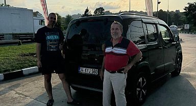 Yolda kalan Zlombol üyesinin imdadına Giresunlu koştu