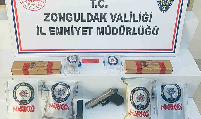 Zonguldak'ta narkotik operasyonunda 1 şüpheli tutuklandı
