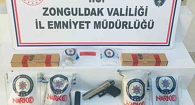 Zonguldak'ta narkotik operasyonunda 1 şüpheli tutuklandı