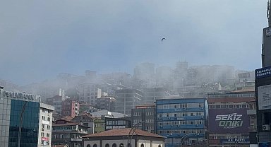 Zonguldak'ta soğuk hava kenti beyaza bürüdü