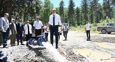 Zorkun Yaylası'nda su sorunu çözüme kavuşuyor