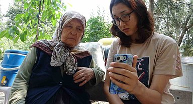 Zübeyde nine, köyünden doktora görüntülü ulaşıp muayene oldu