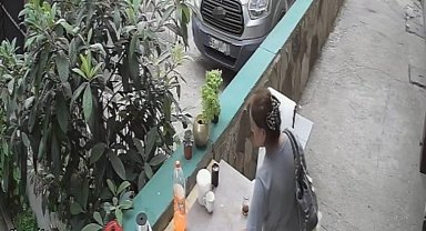 14 defa aynı iş yerinden hırsızlık güvenlik kamerasında