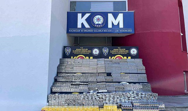 Adana'da 18 bin 700 paket kaçak sigara ele geçirildi