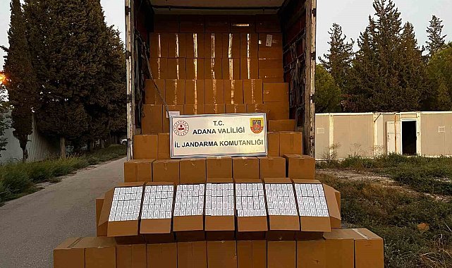 Adana'da 6 milyon 500 bin adet makaron ele geçirildi