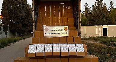 Adana'da 6 milyon 500 bin adet makaron ele geçirildi