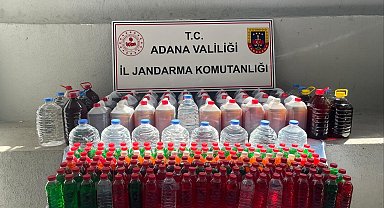 Adana'da yarım ton kaçak alkol ele geçirildi: 3 gözaltı