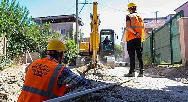 Adapazarı'nın iki mahallesine 3 bin metrelik yeni yağmursuyu hattı