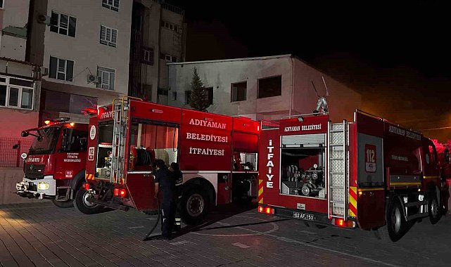 Adıyaman'da binada çıkan yangın korkuttu