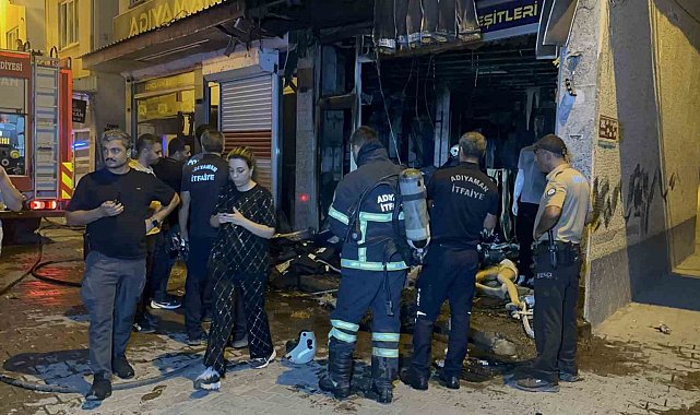 Adıyaman'da giyim mağazasına molotofkokteyli saldırı