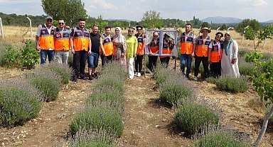 AFAD gönüllüleri lavanta bahçesinden çevreye duyarlılık mesajı verdi