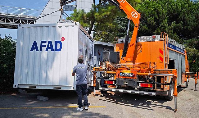 AFAD tarafından Sakarya'ya 4 afet konteyneri kuruldu