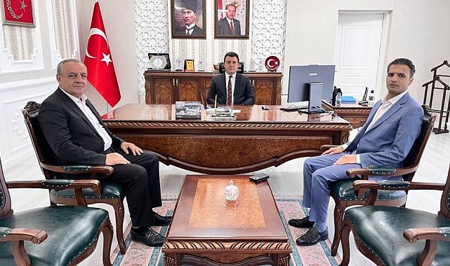 Ağrı TEİAŞ ve Ağrı Havaalanı müdürlerinden Kaymakam Dertlioğlu'na ziyaret