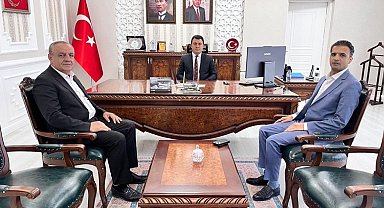 Ağrı TEİAŞ ve Ağrı Havaalanı müdürlerinden Kaymakam Dertlioğlu'na ziyaret