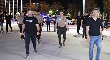 Aksaray'da 116 polisle park ve bahçelerde şok uygulama