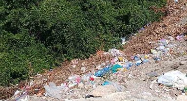 Alaplı'da yol kenarına bırakılan çöpler çevre kirliliğine yol açıyor