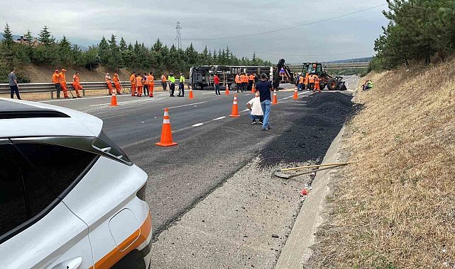 Anadolu Otoyolu 2 saat sonra ulaşıma tekrar açıldı