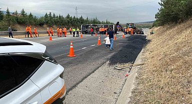 Anadolu Otoyolu 2 saat sonra ulaşıma tekrar açıldı