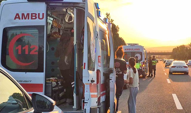 Anadolu Otoyolu'nda zincirleme kaza: 3 yaralı