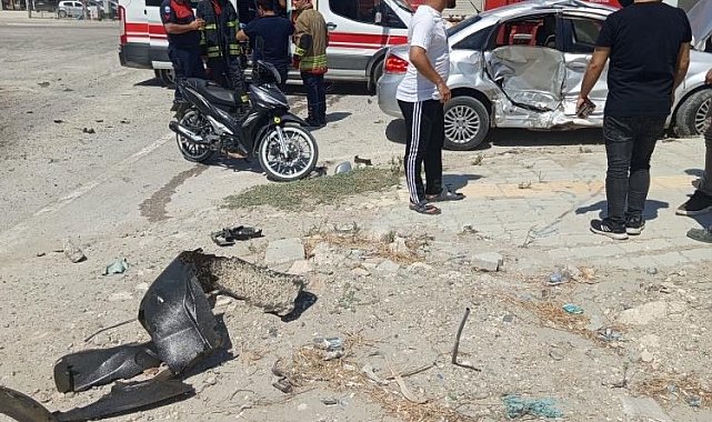 Antakya'da trafik kazası : 2 yaralı