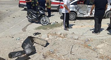 Antakya'da trafik kazası : 2 yaralı