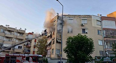 Antalya'da 5 katlı binada korkutan yangın