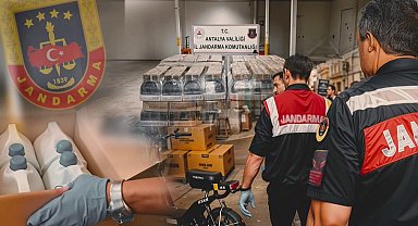 Antalya'da 120 bin litre sahte alkol! 7 şüpheli gözaltında