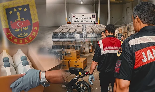 Antalya'da 120 bin litre sahte alkol! 7 şüpheli gözaltında