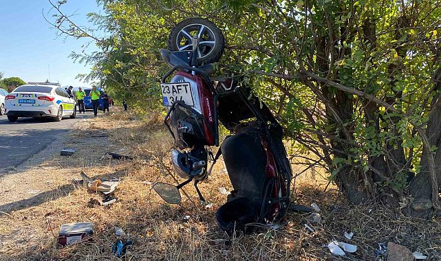 Aracın çarptığı motosikletin sürücüsü hayatını kaybetti