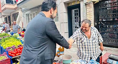 Arınç, pazarcı esnafını dinledi
