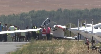 Arıza yapan uçak Hezarfen Havalimanı'na iniş yaptı