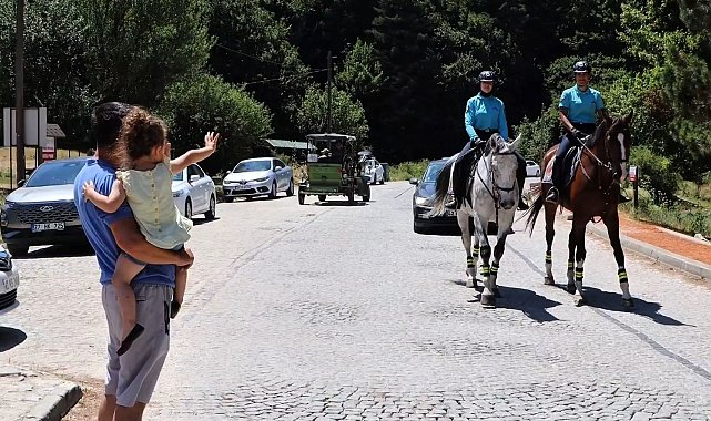 Atlı jandarma timleri Abant'ta görev başında