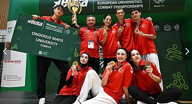 Avrupa Üniversiteler Dövüş Sporları Şampiyonası'nda OMÜ'den birincilik