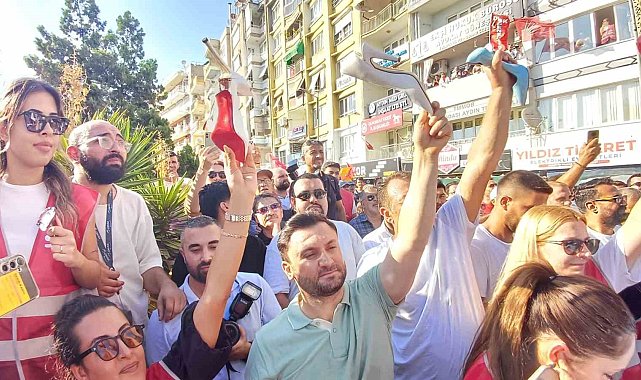 Aydın'da 'topuklu' eylem