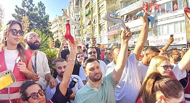 Aydın'da 'topuklu' eylem