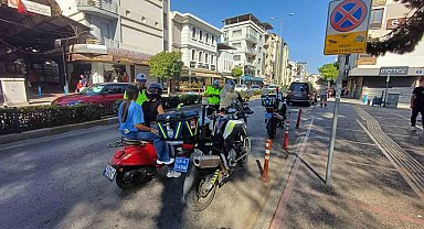 Aydın'da motosiklet sürücüleri denetlendi