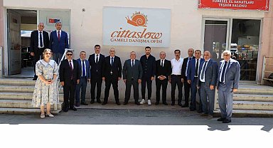 Azerbaycan heyeti Çameli'nin Sakin Şehir süreci hakkında bilgi aldı