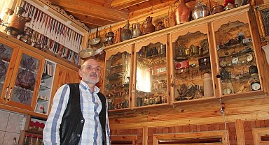 Baba ocağını restore edip kültür evine çevirdi bin parça antika eşyayı evinde sergiliyor