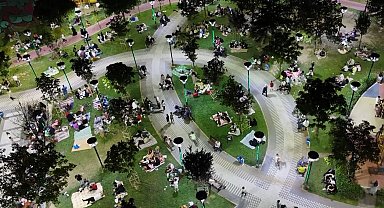Bahçelievler'de vatandaşlar parklara akın etti