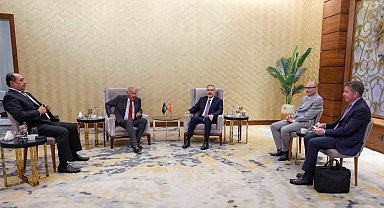 Bakan Fidan, Mısır'da Arap Birliği Genel Sekreteri Ahmed Ebu Gayt ile görüştü