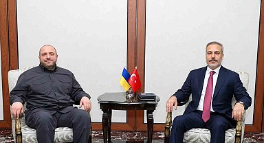Bakan Fidan, Ukrayna Milli Güvenlik ve Savunma Konseyi Sekreteri Umerov ile görüştü