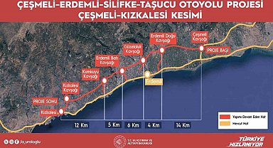 Bakan Uraloğlu: "Çeşmeli-Kızkalesi Otoyolumuz tamamlandığında kesintisiz, yüksek standartlı ve daha güvenli bir ulaşım imkanı sağlamış olacağız"
