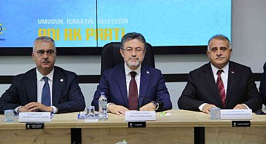 Bakan Yumaklı Çorum'daki yatırım ve projelerle ilgili bilgi aldı