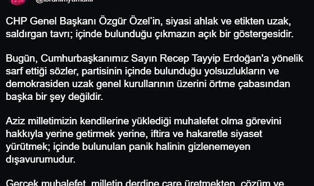Bakan Yumaklı: "Gerçek muhalefet, milletin derdine çare üretmekten, çözüm ve proje sunmaktan geçer"